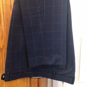 J.Crew Bowery Classic Navy Wool Pants 40x30 pants